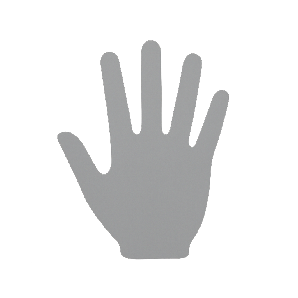 手のシルエット背景